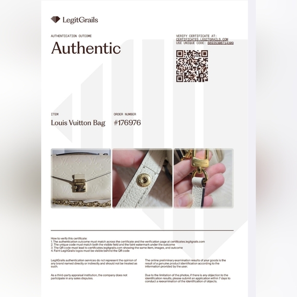 Authentic Louis Vuitton Monogram Empreinte Beige Pochette Metis 2wayBag Bx - Picture 17 of 17